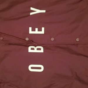 OBEY lightweight jacket w/hood